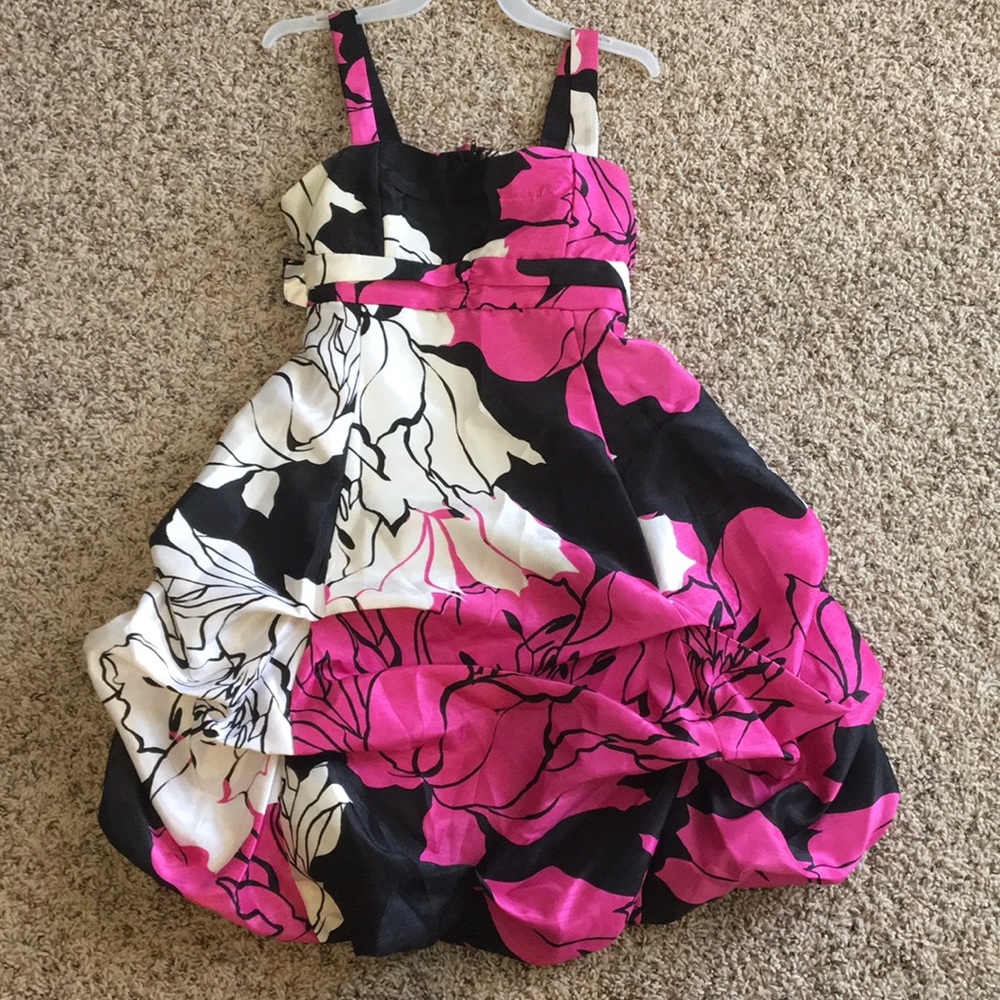 Girl’s Ruched Formal Above the Knee Dress